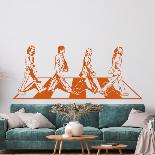 Stickers muraux: Beatles sur Abbey Road