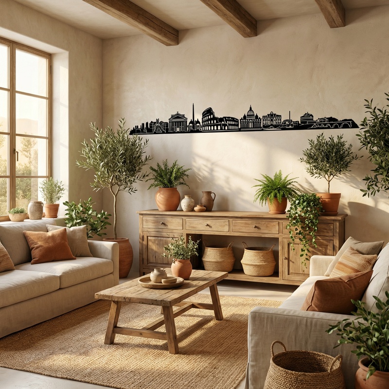 Stickers muraux: Rome Skyline 2018