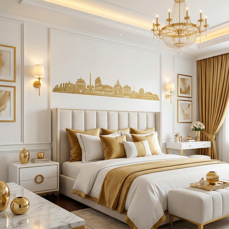 Stickers muraux: Rome Skyline 2018