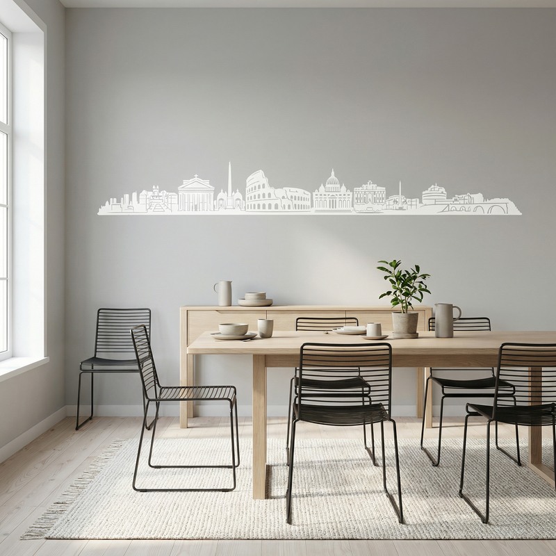Stickers muraux: Rome Skyline 2018