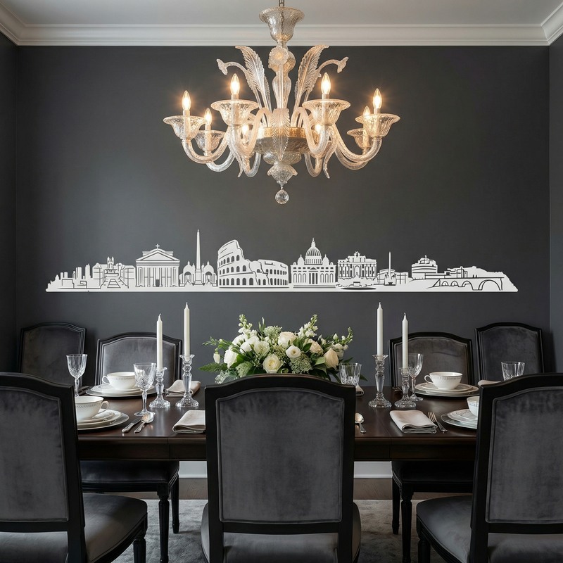 Stickers muraux: Rome Skyline 2018