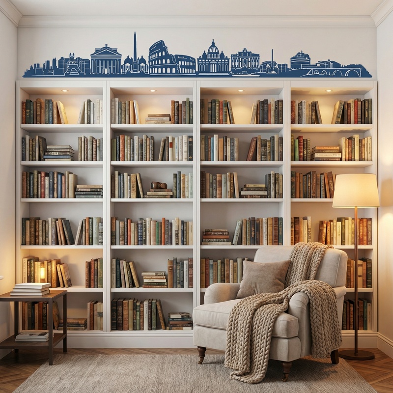 Stickers muraux: Rome Skyline 2018