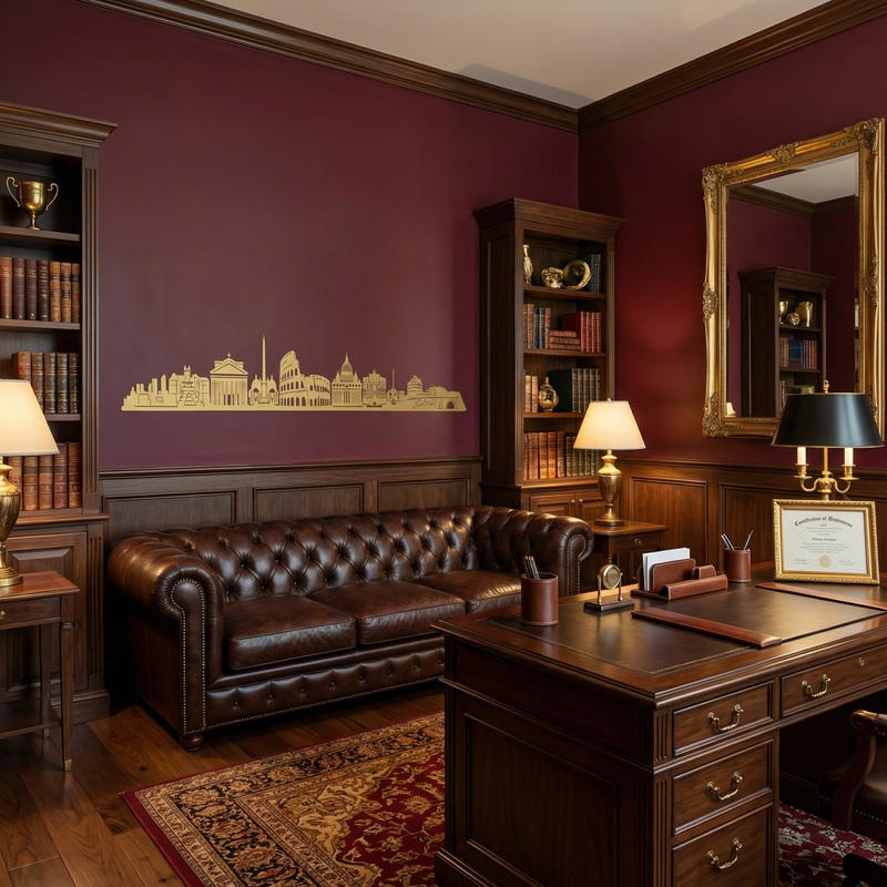 Stickers muraux: Rome Skyline 2018