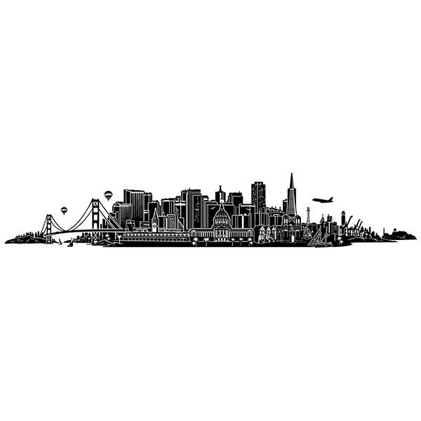 Stickers muraux: San Francisco Skyline