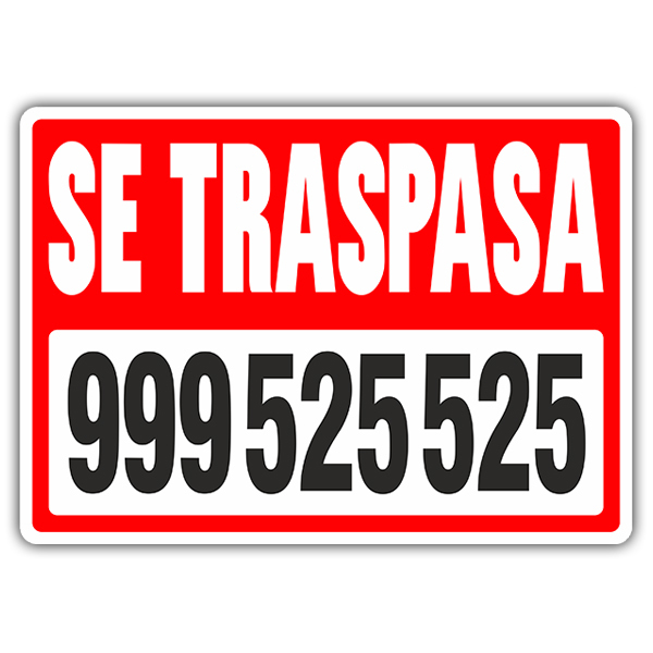 Stickers muraux: Traspasa rouge