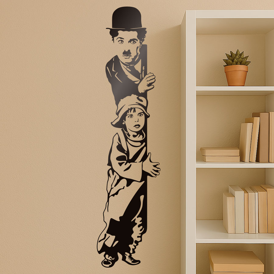 Stickers muraux: Chaplin The Kid
