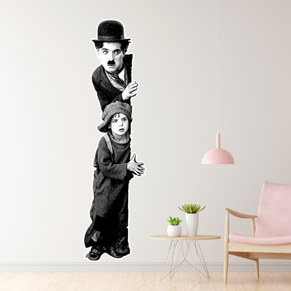 Stickers muraux: Charlot, The Kid