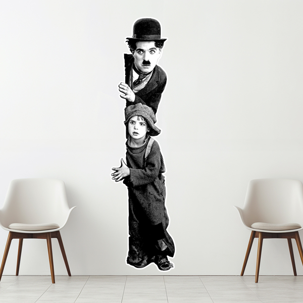 Stickers muraux: Charlot, The Kid