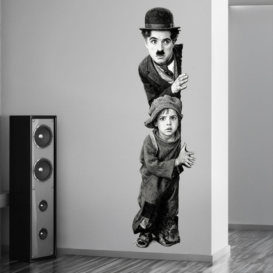 Stickers muraux: Charlot, The Kid