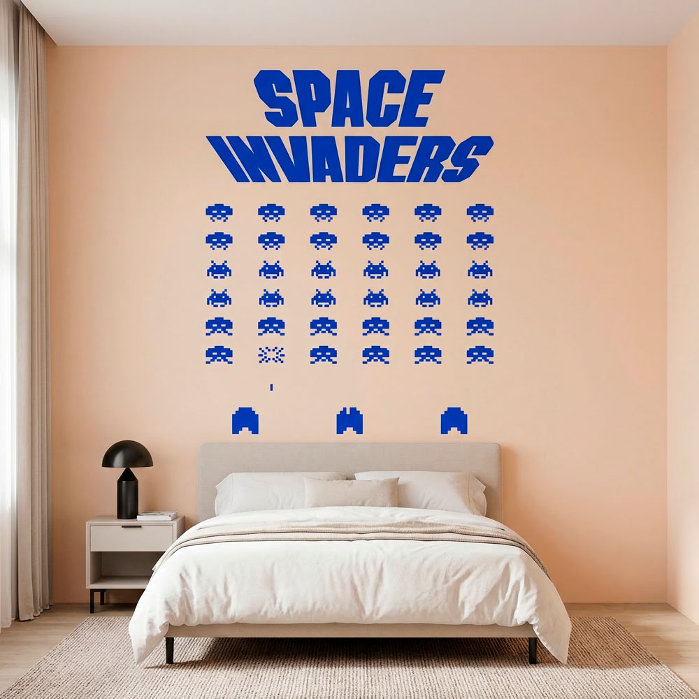 Stickers muraux: Space Invaders Game
