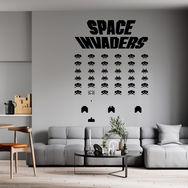 Stickers muraux: Space Invaders Game