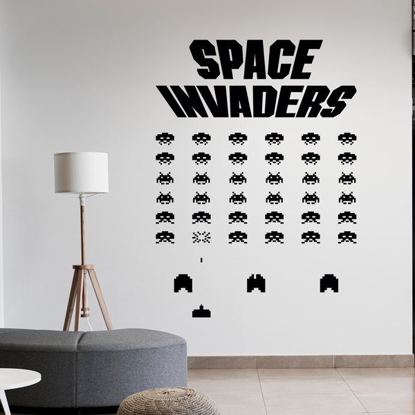 Stickers muraux: Space Invaders Game