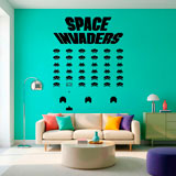 Stickers muraux: Space Invaders Game 5