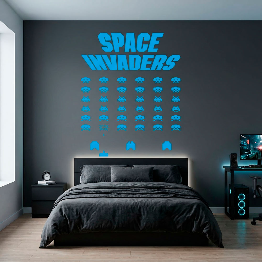 Stickers muraux: Space Invaders Game