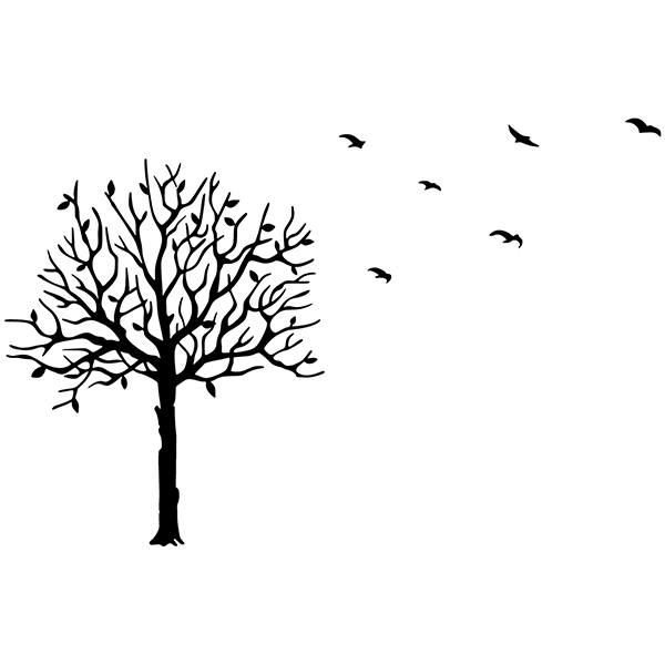 Stickers muraux: Noyer en automne