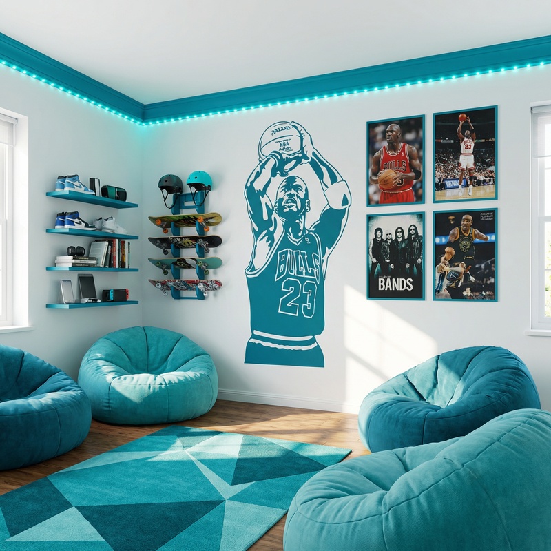 Stickers muraux: Michael Jordan