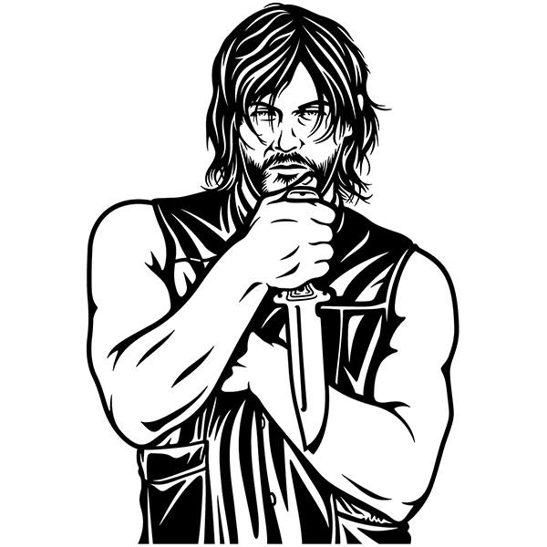 Stickers muraux: Daryl Dixon - The Walking Dead