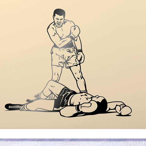 Stickers muraux: Muhammad Ali vs Sonny Liston