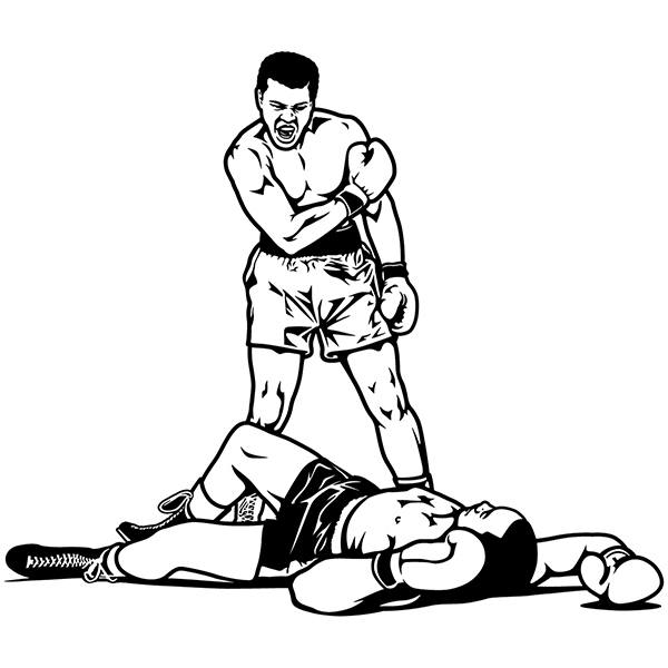 Stickers muraux: Muhammad Ali vs Sonny Liston