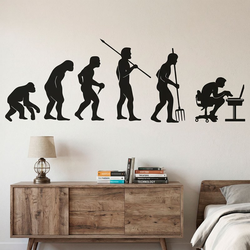 &Eacute;volution de l'homme vers l'ordinateur 6