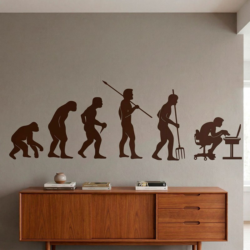 &Eacute;volution de l'homme vers l'ordinateur 7