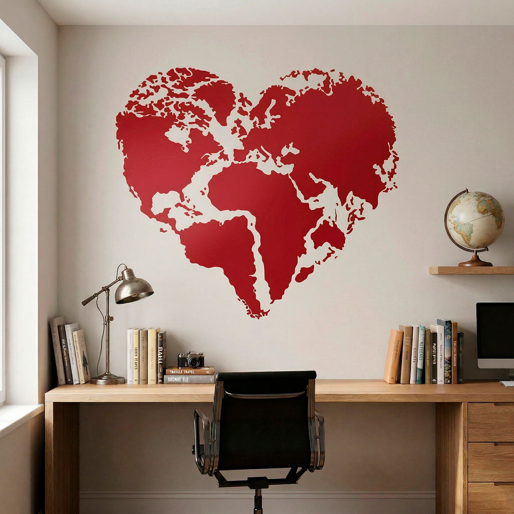 Coeur Carte Mundi 8