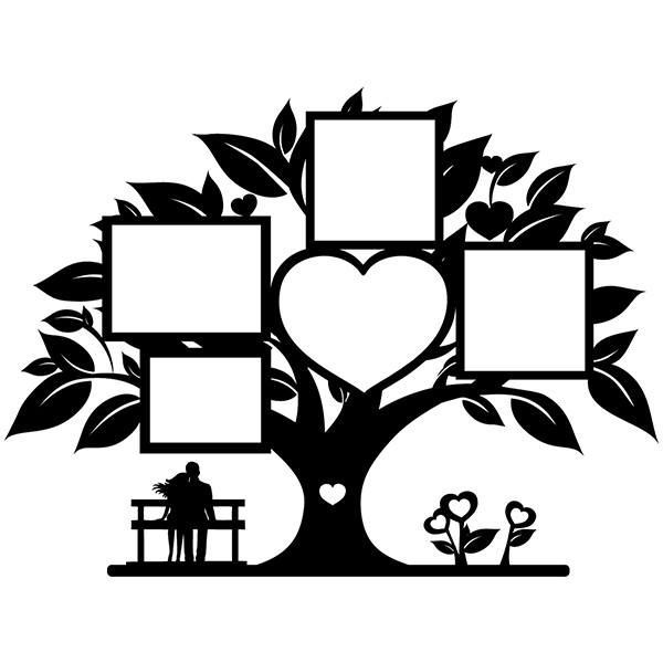 Stickers muraux: Généalogique Tree of Love