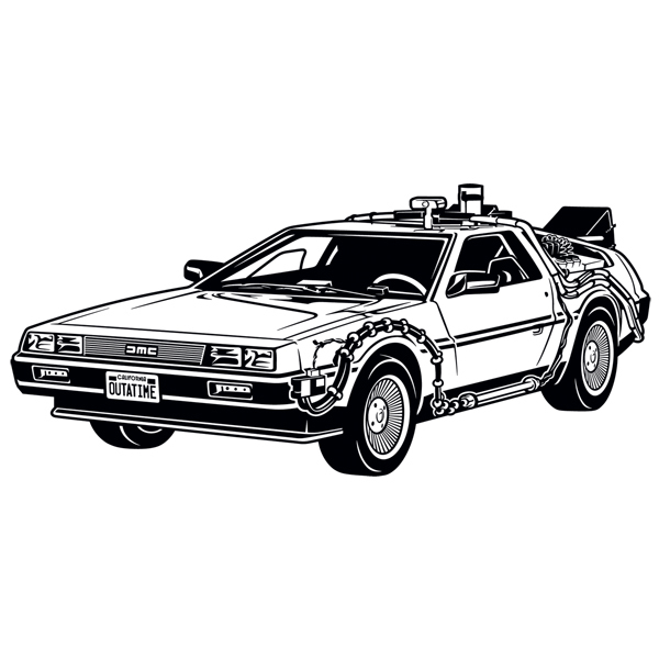 Stickers muraux: Doc DeLorean