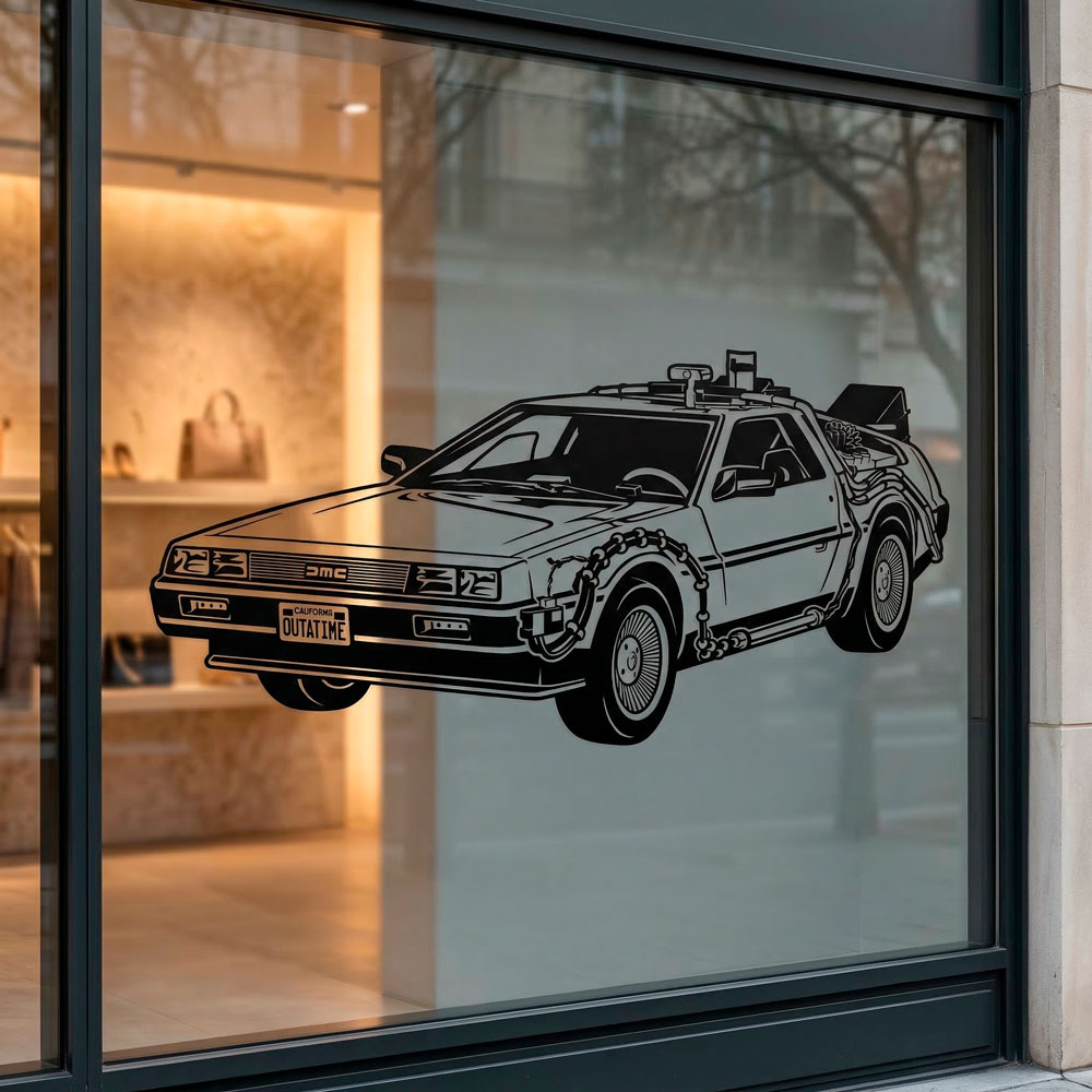 Stickers muraux: Doc DeLorean
