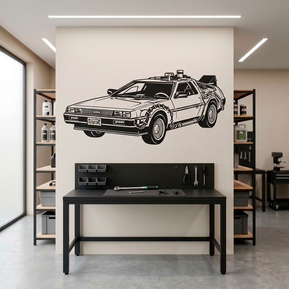 Stickers muraux: Doc DeLorean