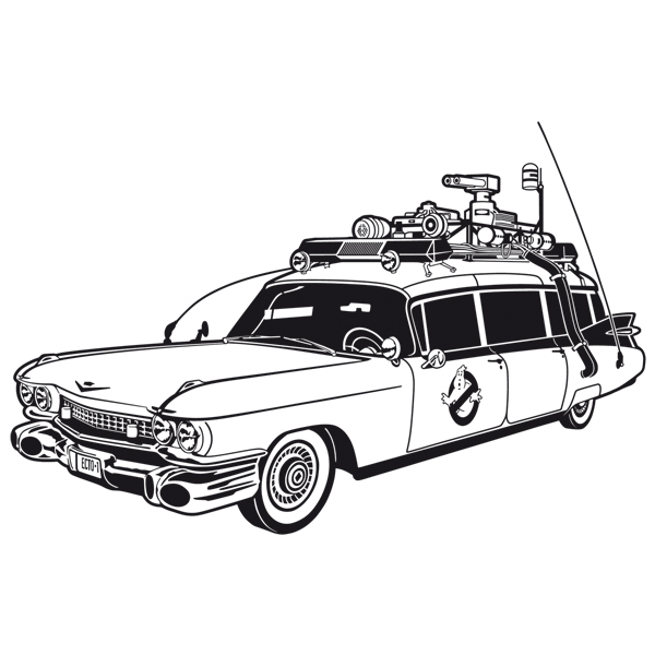 Stickers muraux: Ghostbusters, Ecto-1