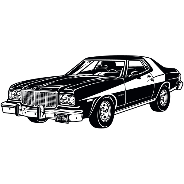 Stickers muraux: Ford Torino Starsky et Hutch