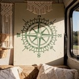 Stickers muraux: Rose des vents de la mer 8