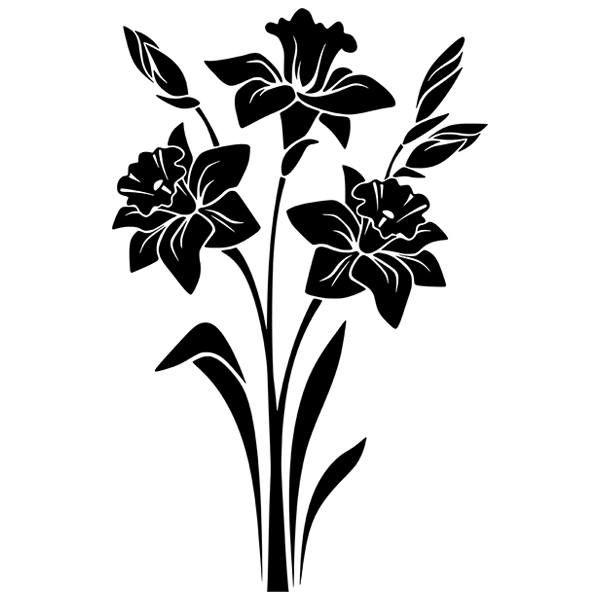 Stickers muraux: Bouquet de narcisses