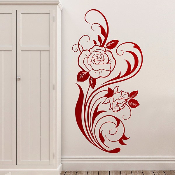Roses et volutes florales 1/1