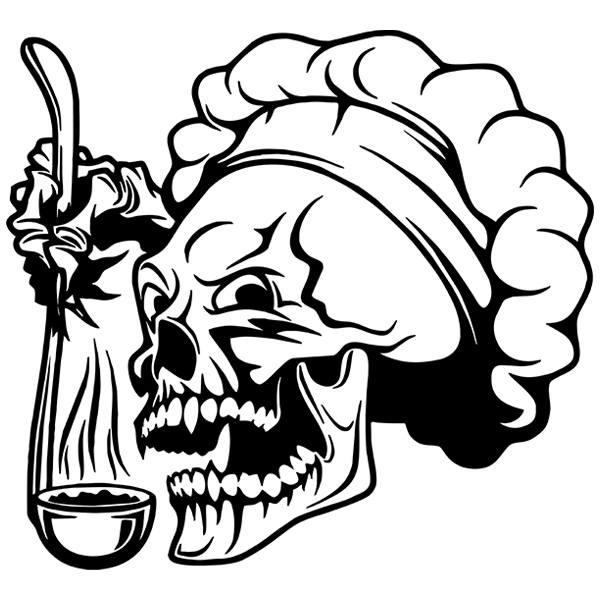 Stickers muraux: Cr&acirc;ne Chef Dise&ntilde;o Vinilo Decorativo