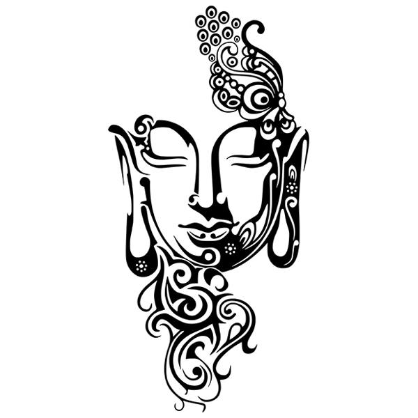 Stickers muraux: Masque de Bouddha