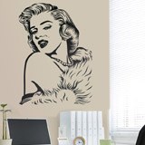 Stickers muraux: Marilyn Monroe perles 3