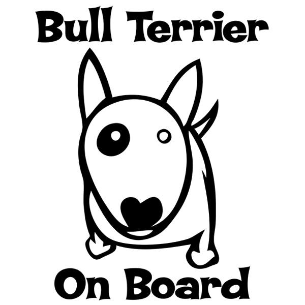 Autocollants: Bull Terrier On Board