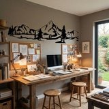 Stickers muraux: Montagnes et pins 17