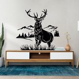 Stickers muraux: Cerf dans les bois 4