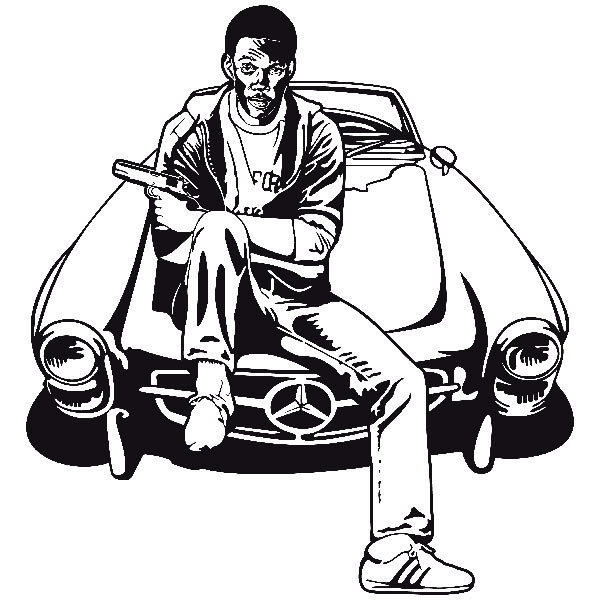 Stickers muraux: Eddie Murphy Beverly Hills Cop
