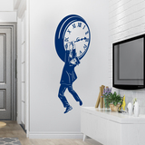 Stickers muraux: Harold Lloyd accroché à l'horloge 2