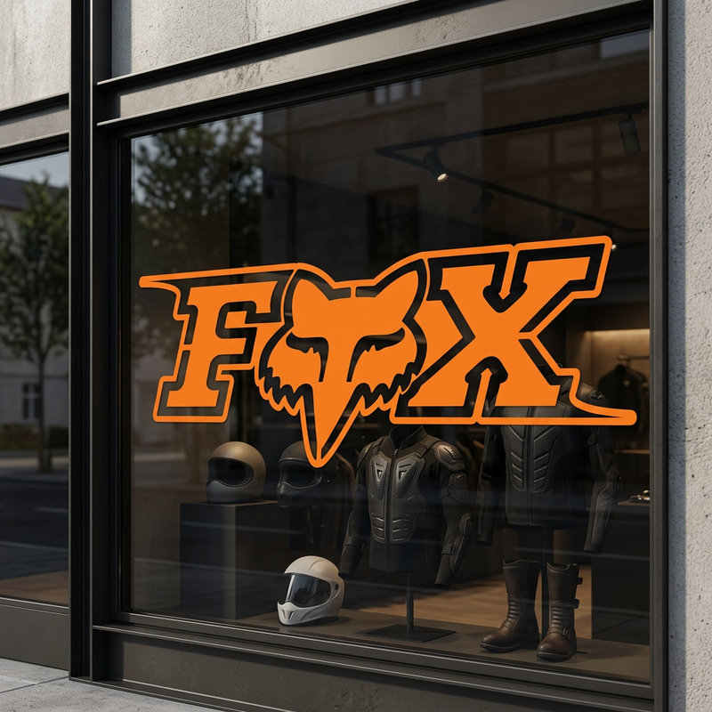 Stickers muraux: Fox transversale
