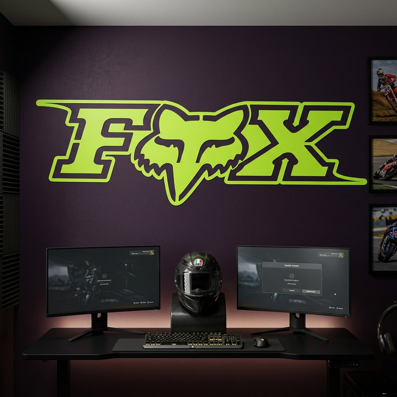 Stickers muraux: Fox transversale