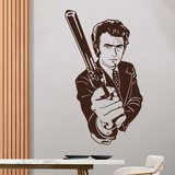 Stickers muraux: Dirty Harry avec un pistolet 3
