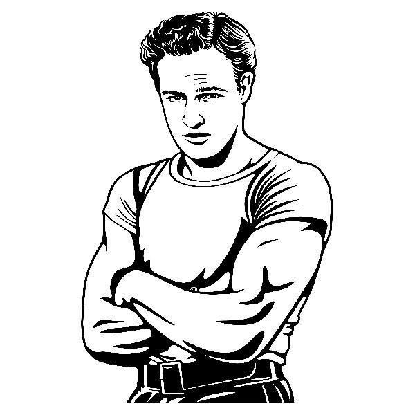 Stickers muraux: Marlon Brando