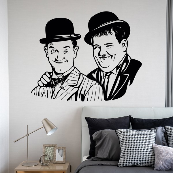 Stickers muraux: Laurel et Hardy