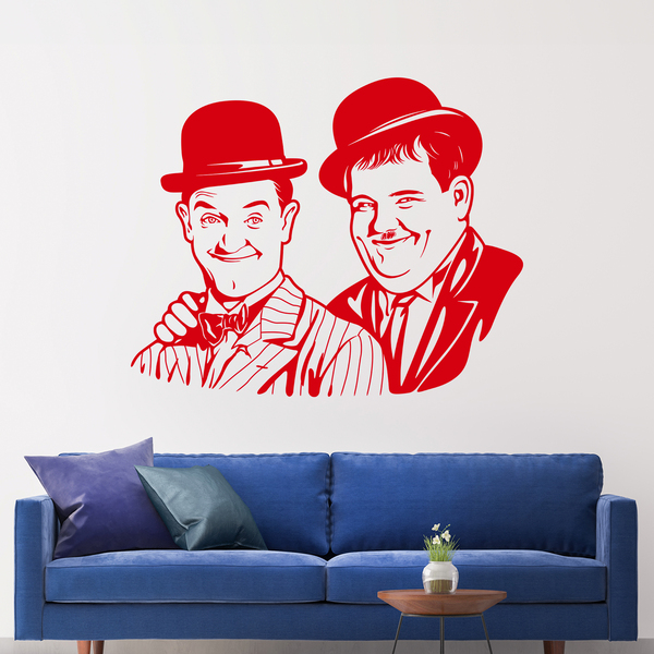Stickers muraux: Laurel et Hardy