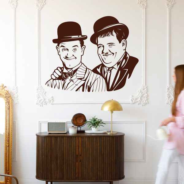 Stickers muraux: Laurel et Hardy